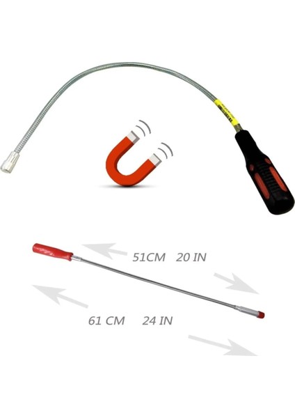 Mıknatıslı Spiralli Vida Arama Bulma 600GR Kaldırma