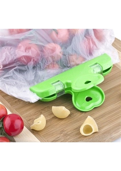 2&apos;li Pratik Torba Paket ve Poşet Kapatıcı Kilitli Klips Mandal