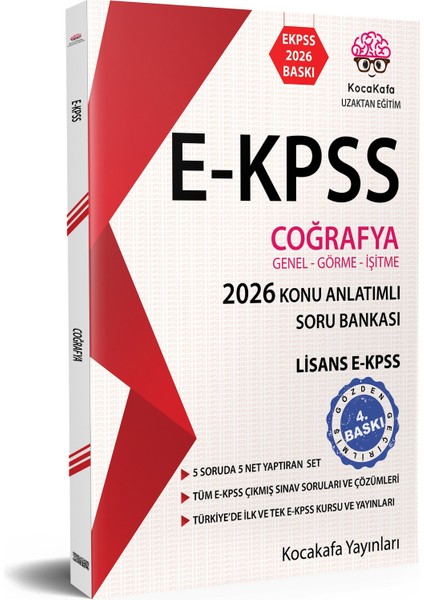 E-KPSS Lisans Konu Anlatımlı Soru Bankası 2026 5'li Set
