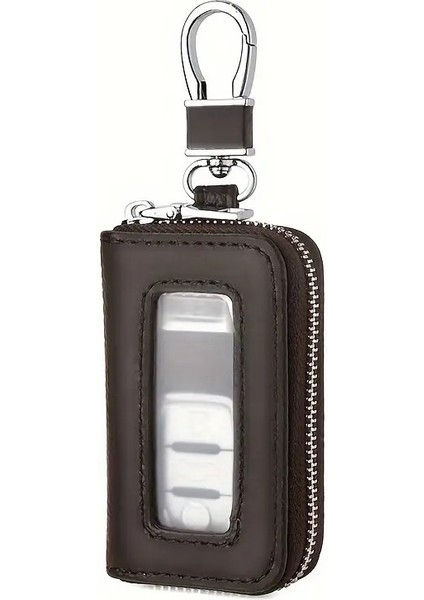 Suni Deri Şeffaf Pencereli Oto Anahtarlığı Akıllı Anahtar Koruyucu Kılıf indirimleri