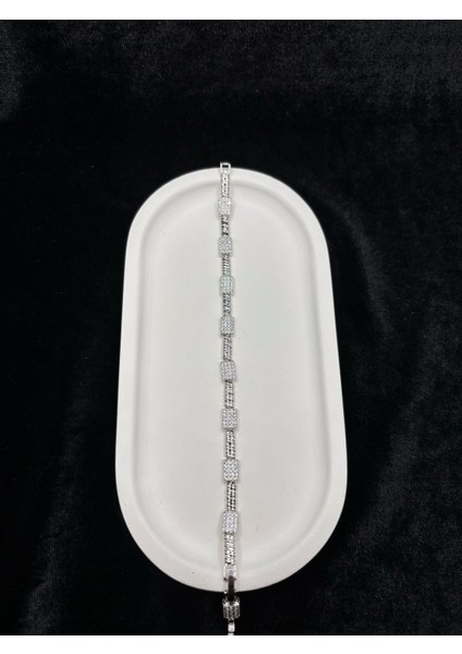 Xupıng Jewelry Gümüş Kaplama Taşlı Bileklik – Zarif ve Işıltılı