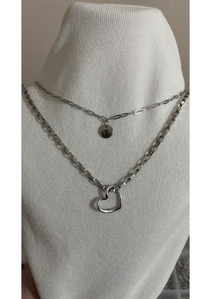 2'Li Harfli Kararmaz Çelik Kolye modelleri