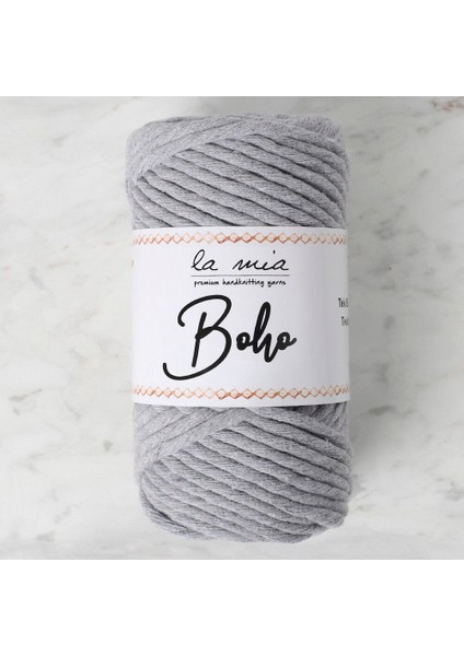 Boho gri Büküm Makrome Ipi - L031 - 33986