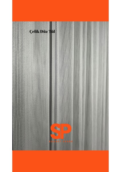 Çelik Tül Perde Ağır Gramajlı Ütü Istemez 1/3 Sık Pile fırsatları