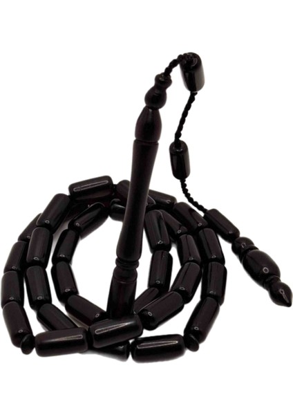 Siyah Kesme Kesim Sistemli Toz Kehribar Tesbih fiyatları