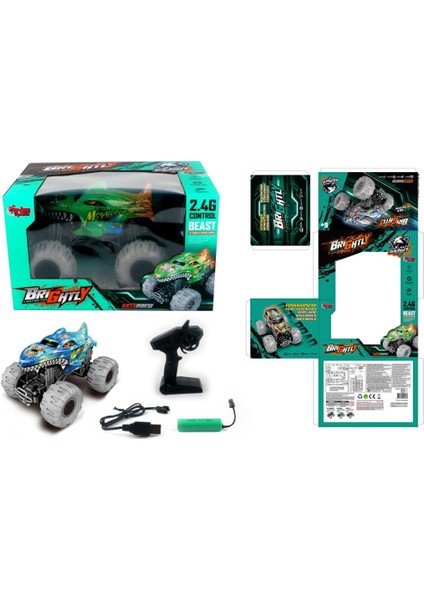 Uzaktan Kumandalı Şarjlı Işıklı Off Road -Vrd