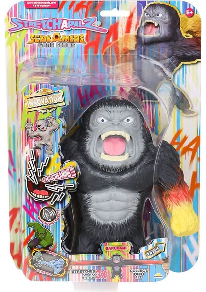 Monster Flex Sesli Stretchapalz Screamers Çete Seri Esnek Yumuşak Stretch Karekter Fiğür @sarugami@