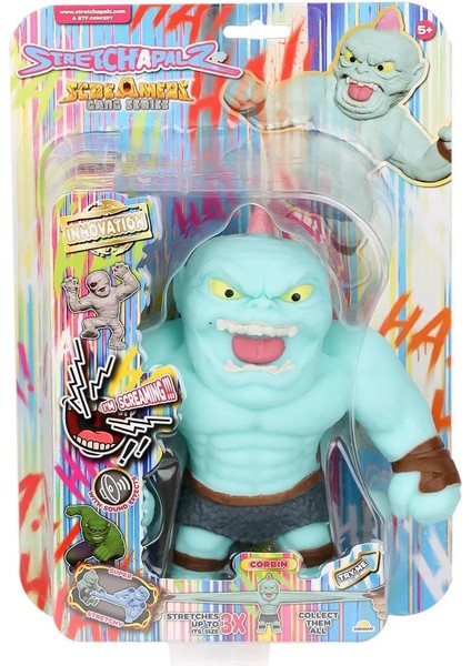 Monster Flex Sesli Stretchapalz Screamers Çete Seri Esnek Yumuşak Stretch Karekter Fiğür @corbın@