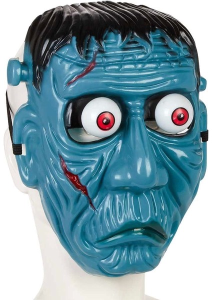 Frankenstein Temalı Sallanan Oynar Gözlü Maske