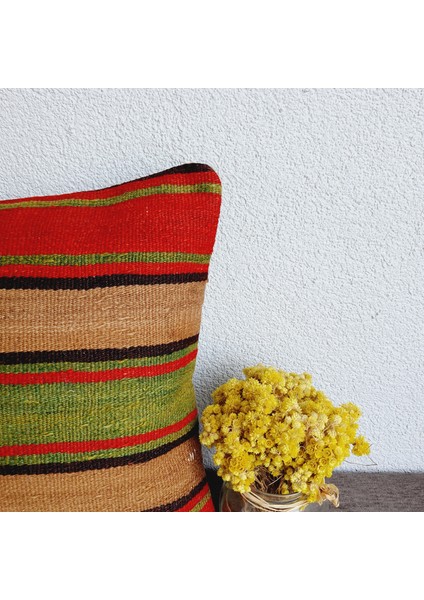 El Dokuma Kilim Kırlent Kılıfı 40X40 cm modelleri