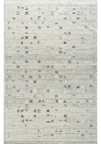 Seren NF09A Krem Mavi Akrilik Yumuşak Dokulu Modern Halı Karademir Home