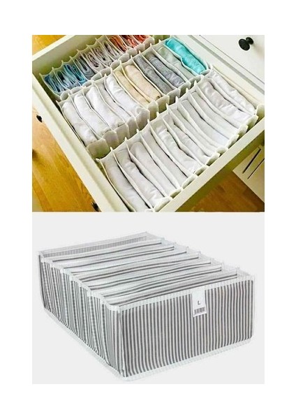 Akordiyon Çekmece Düzenleyici Organizer 8 Gözlü L Beden Çorap Çamaşır Havlu Düzenleyici modelleri