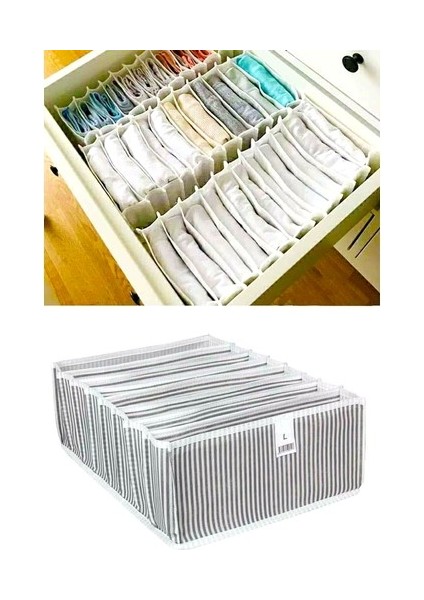 Akordiyon Çekmece Düzenleyici Organizer 8 Gözlü L Beden Çorap Çamaşır Havlu Düzenleyici modelleri