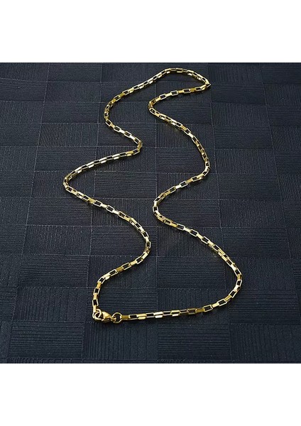 Çelik Halka Zincir Kolye Ince