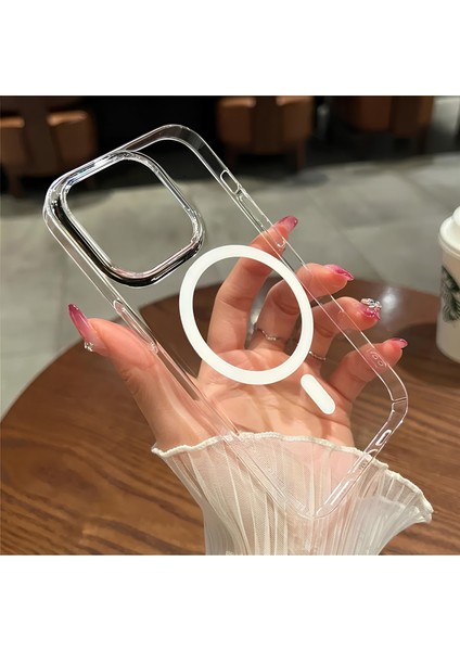 Şeffaf Mika Sararmaz Sert Kılıf iPhone 14