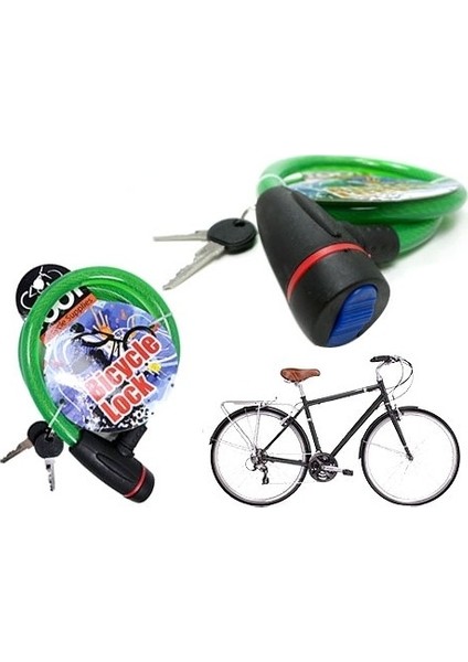 Anahtarlı Çelik Bisiklet Kilidi modelleri