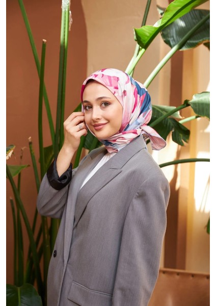 Lale Desen Ince Pamuk Eşarp