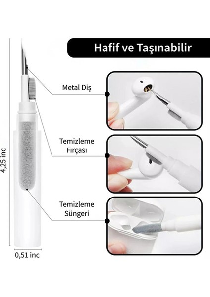 Airpods Bluetooth Kulaklık Elektronik Eşya Tablet Temizleyici Telefon Elektronik Temizleme Kiti fırsatları