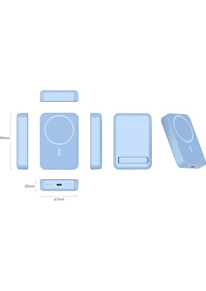 15w + 20w Pd 10000 Mah Magsafe Kablosuz Powerbank Battery
