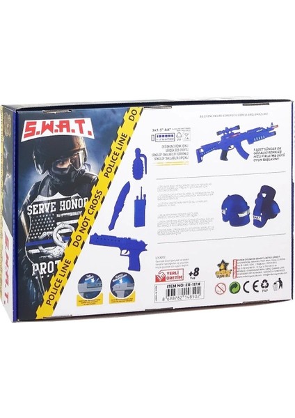 Oyuncak Dev Saldırı Polis Seti Oyuncak M416 Taramalı Tüfek Kask Telsiz El Bombası Deagle Tabanca Bıçak fiyatları