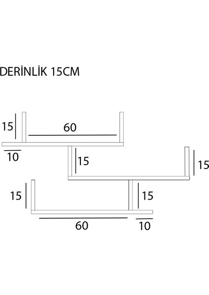 Modern Duvar Rafı