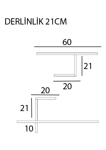 Modern Duvar Rafı
