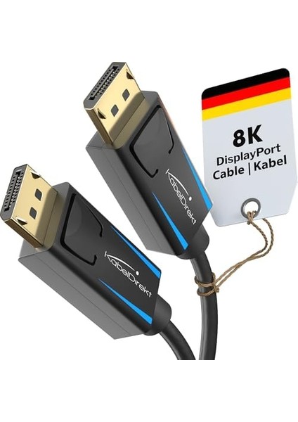 - 8k / 60Hz Displayport Kablosu 1.4-2 M - Oyun Bilgisayarları/dizüstü Bilgisayarları, 4K / 8k Oyun Monitörleri ve Ultra Hızlı 144Hz / 165Hz / 240Hz Için Boşluksuz Korumalı Dp Kablosu fiyatları