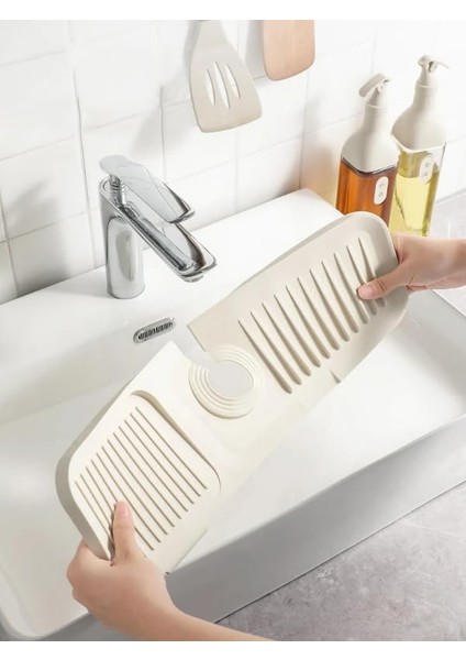Su Tutucu Musluk Matı Mutfak Banyo Için Koruyucu Musluk Lavabo Bulaşık Süngeri Matı