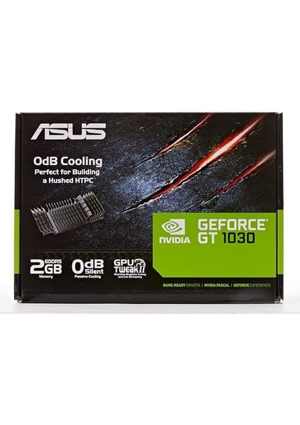 Geforce Gt 1030-SL 2gb Gddr5 Low Profile (Bracket) 64BIT DVI HDMI Ekran Kartı, Siyah