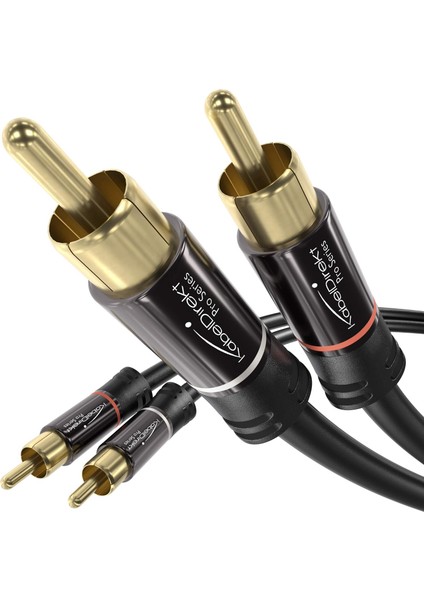 - 0,8 M - Cinch Kablo, 2 Cinch-2 Cinch, Stereo Ses Kablosu (Koaksiyel Kablo, Rca Fiş/fiş, Analog/dijital, Derin Bas Hoparlör/amplifikatör/hifi ve Ev Sineması/blu-Ray/alıcı Için, Siyah)