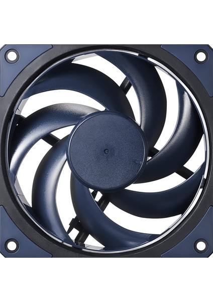 Master Mobius 120 Kasa Fan - Halka Bıçak Tasarımı (Pwm), Ultra Dayanıklı Döngü Dinamik Rulman (Maks. 63,1 Cfm, 2,69 MMH2O, 22,6 Dba), Pahlı Hava Odaklı Çerçeve - Siyah