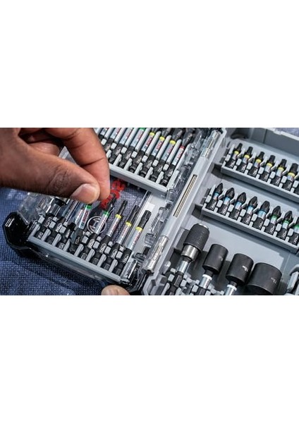 Professional Accessories 8tlg. Schrauber Bit Set Kreuzschlitz (Impact Control, Ph2 Bits, Länge 50 mm, Pick And Click)
