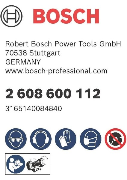 2608600112 Aksesuarı Zımpara Diski Için Bileme Makinesi 200 Mm, 32 Mm, 60