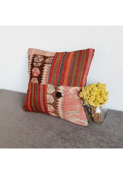 El Dokuma Kilim Kırlent Kılıfı 40X40 cm fırsatları