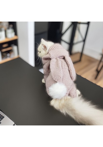 Kedi Köpek için Lila Işıltılı Tavşan Kostümlü Tulum fırsatları