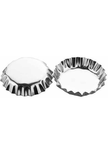 Paslanmaz Çelik Metal Kek Kalıbı - 6 Adet fiyatları
