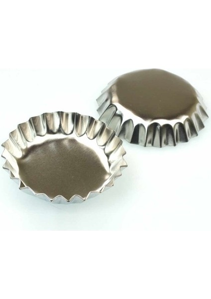 Paslanmaz Çelik Metal Kek Kalıbı - 6 Adet indirimleri