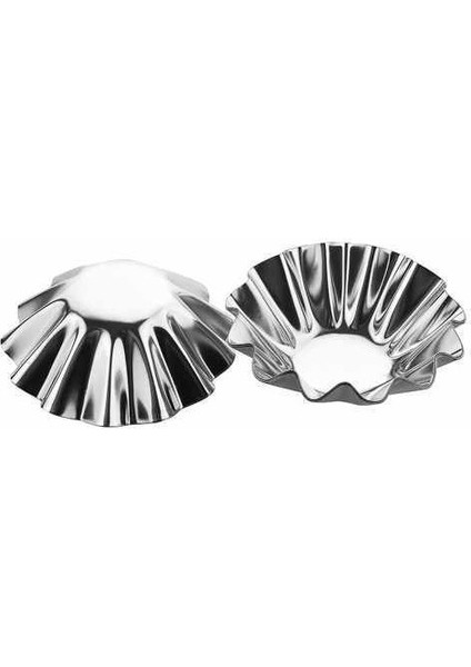 Paslanmaz Çelik Metal Kek Kalıbı - 6 Adet fiyatları
