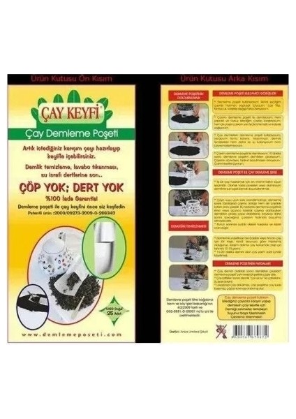 Ev Tipi Çay Demleme Poşeti 25LI Paket modelleri