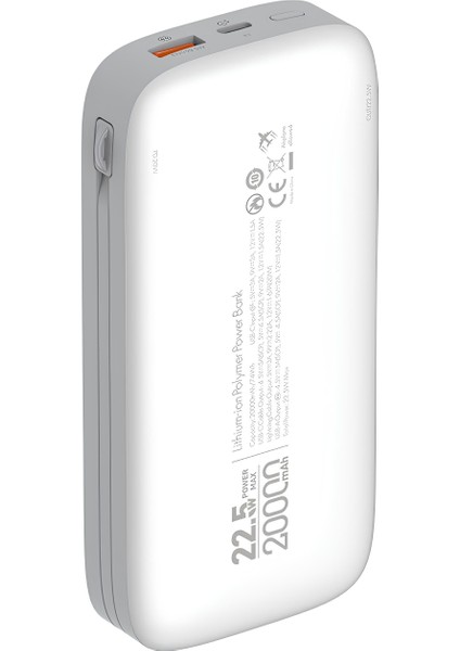 Kendinden Çoklu Kablolu 20000 Mah Hızlı Şarj Type-C Powerbank Scp 20w - 22.5w