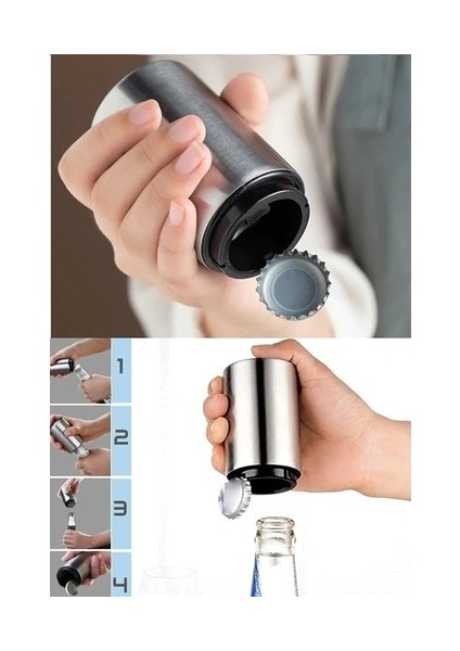 Otomatik Açacak - Otomatik Basmalı Şişe Kapak Açacağı
