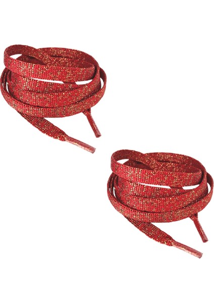 3 ÇİFT, 120 cm Simli Yassı Bağcık, Ayakkabılara Renk Katan Bağcıklar, Günlük, Converse Bağcık