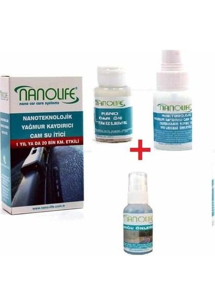 2 Li Set Hidrofobik Yağmur Kaydırıcı Cam Su Itici - Buğu Önleyici Sprey fiyatları