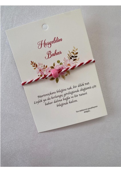 Marteniçka Dilek Bilekliği Açık Pembe Boncuklu fiyatları
