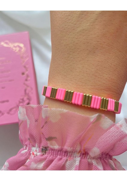Pembe Gold Seramik Bileklik