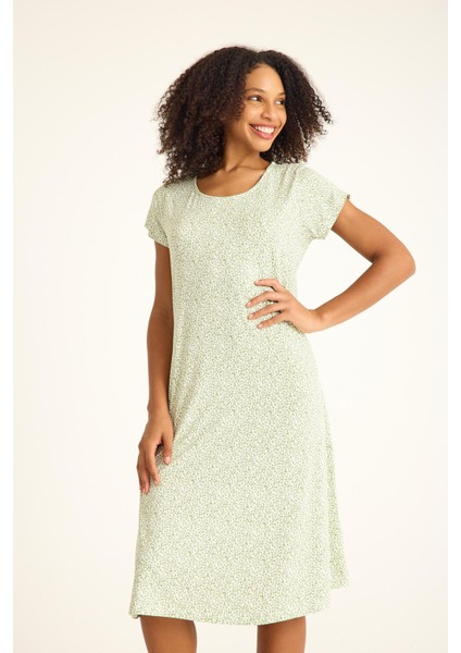 Dökümlü Rahat Kalıp Günlük Penye Kumaş Elbise indirimleri