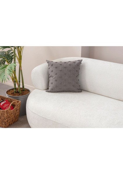 Home Dekoratif Keten Kırlent Kılıfı 43x43 cm Bej Puantiye Desenli – Şık Tasarım ve Dayanıklı Kumaş fiyatları