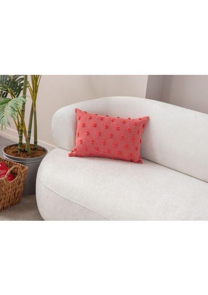 Home Dekoratif Puantiye Keten Kumaşlı Kırlent Kılıfı 35X50 modelleri