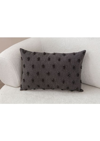Home Dekoratif Puantiye Keten Kumaşlı Kırlent Kılıfı 35X50 fiyatları