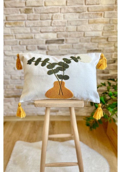 Home Home Design Ikili Kombin Punch Işlemeli Kırlent Kılıfı (Panç) modelleri